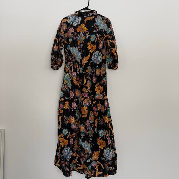 NEW NWT Anthropologie The Carolita Printed Tiered Shirt Dress by Celandine Sz S - Picture 6 of 11